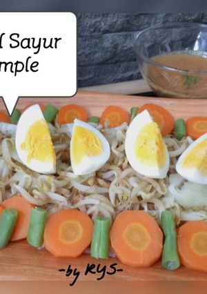 Foto resep Pecel Sayuran Simple