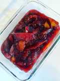 Ciruelas con vino tinto (para acompañar hot cakes o waffles)