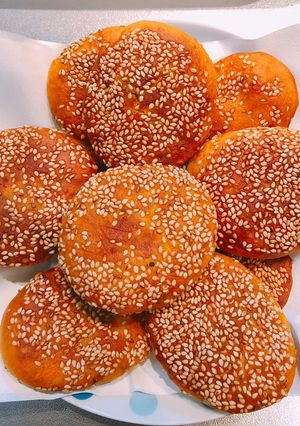 Hình của món Bánh rán bí đỏ.