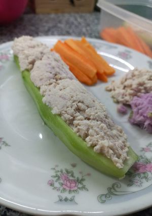 Una foto de Pepino relleno