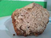 Una foto de torta de manzana con edulcorante