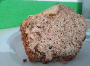 Una foto de Torta de manzanas de harina integral