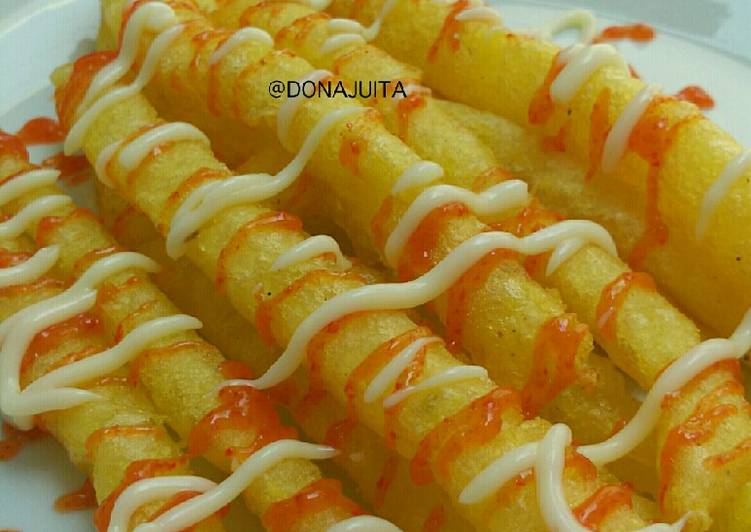 Cara Membuat LONG POTATO (Kentang Panjang) yang Lezat