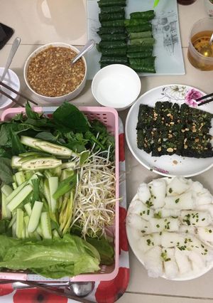 Hình của món Bò lá lốt.