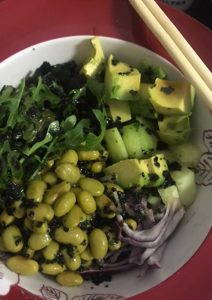 Una foto de Poke bowl vegano