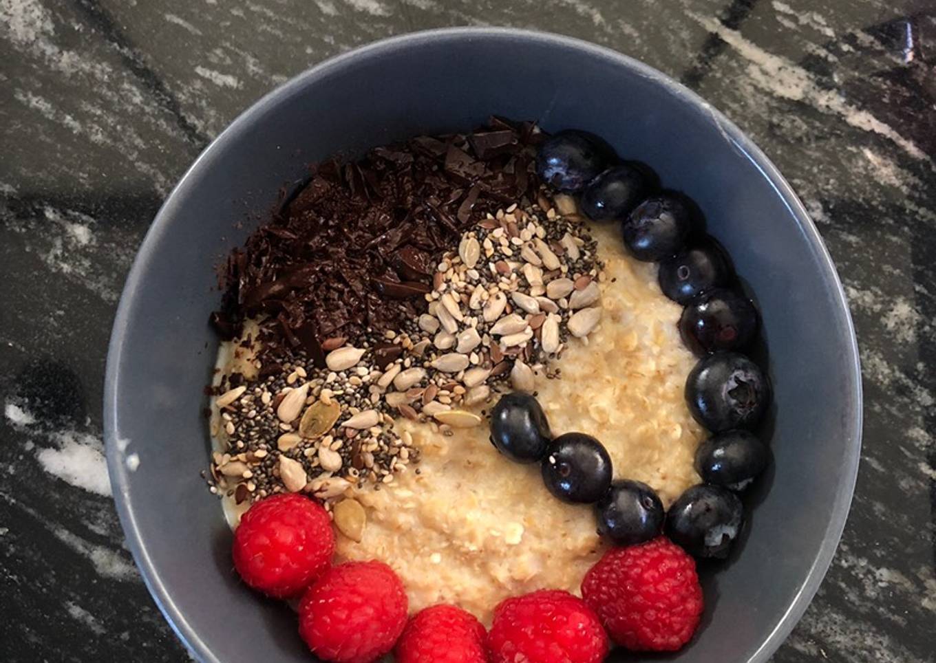 Porridge con frutos rojos ❤️