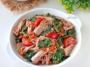 Gambar resep sayur daun labu pedas