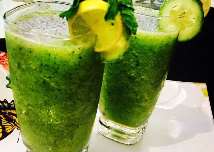 How to Prepare Perfect Cucumber cooler minty pineaple