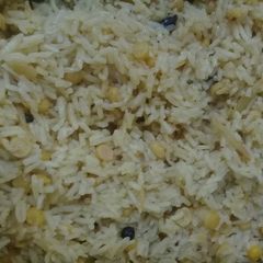 A picture of Chana dal khichry.
