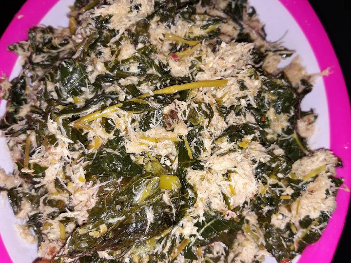 Resep Urab daun pepaya dan daun singkong Anti Gagal