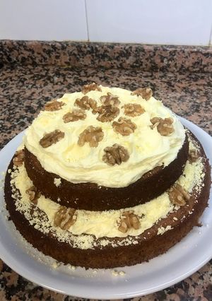 Foto principal de Carrot cake con frosting de chocolate blanco