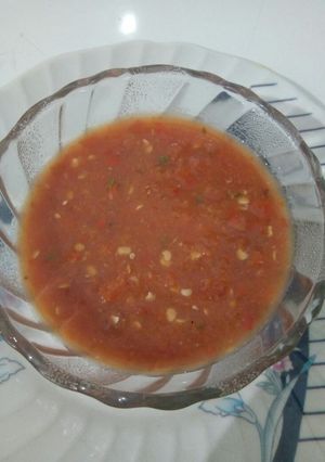 A picture of Red chilli chutney.