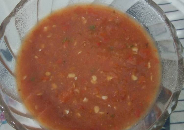 Recipe of Super Quick Homemade Red chilli chutney