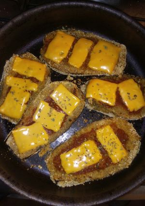 Una foto de Milanesas de berenjenas
