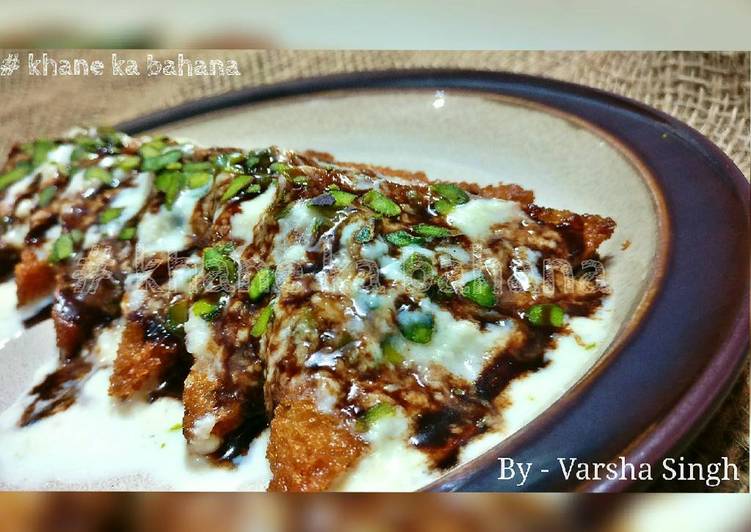 Recipe of Speedy Chocolaty Shahi Tukda