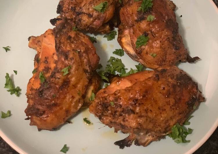 Crispy baked Chicken thighs