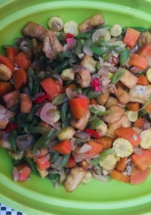 Foto resep Tumis “mix trio” (Jagung muda, wortel dan buncis)