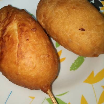 Tanpa Telur Membuat Mozzarella Corndog Adonan Kulit Lembut Dan Renyah Youtube
