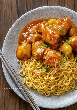 Foto resep Mie Bakso Aci Tulang Rangu Bumbu Misdaseum