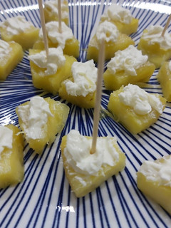 Una foto de Piña y queso mascarpone