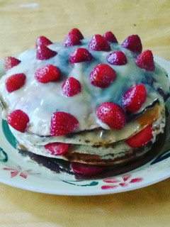 Una foto de Mini Torta de Panqueques de Plátano