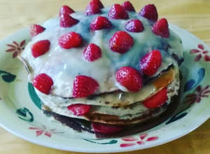 Una foto de Mini Torta de Panqueques de Plátano