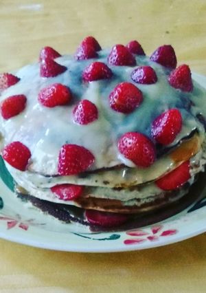 Una foto de Mini Torta de Panqueques de Plátano