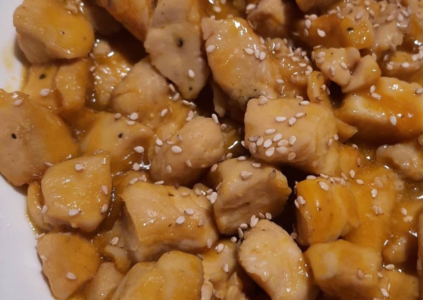 Pollo a la mandarina