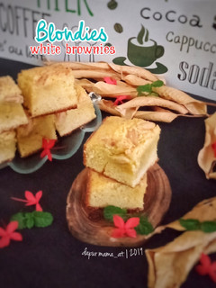 Foto resep Blondies (White Brownies)