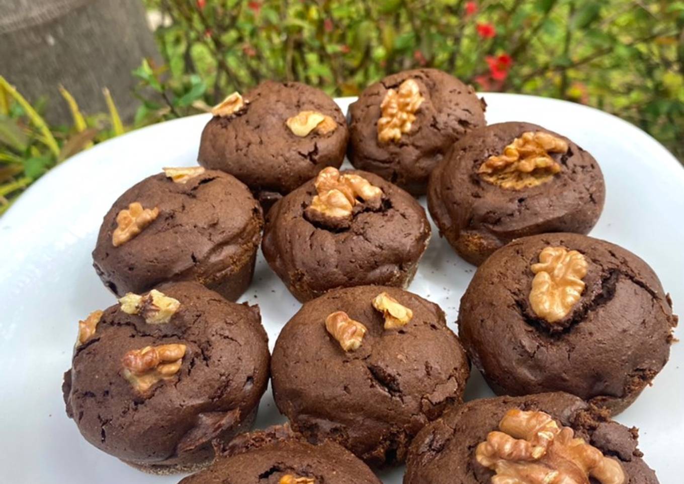 Muffins saludables de chocolate fáciles