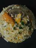 Risotto with Mushrooms, Pumpkin, and Imitation Crab