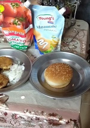A picture of Chicken shami kbab.