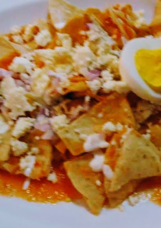 Una foto de Salsa para chilaquiles rojos
