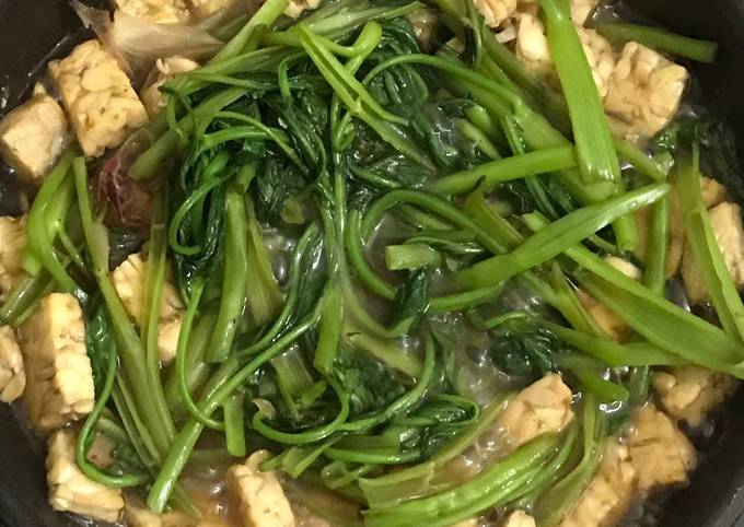 Cara Membuat Resep Tumis Kangkung Tempe