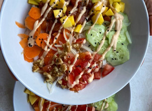 Foto principal de Poke de salmón con mayonesa japonesa