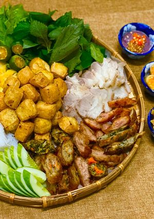 Hình của món Bún Đậu Mắm Tôm.