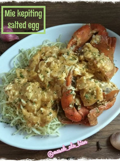 Foto resep Mie Kepiting Salted Egg
