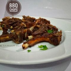 A picture of Bbq chops.