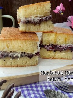 Foto resep Martabak manis ketan item