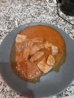 Una foto de Solomillo de cerdo en salsa