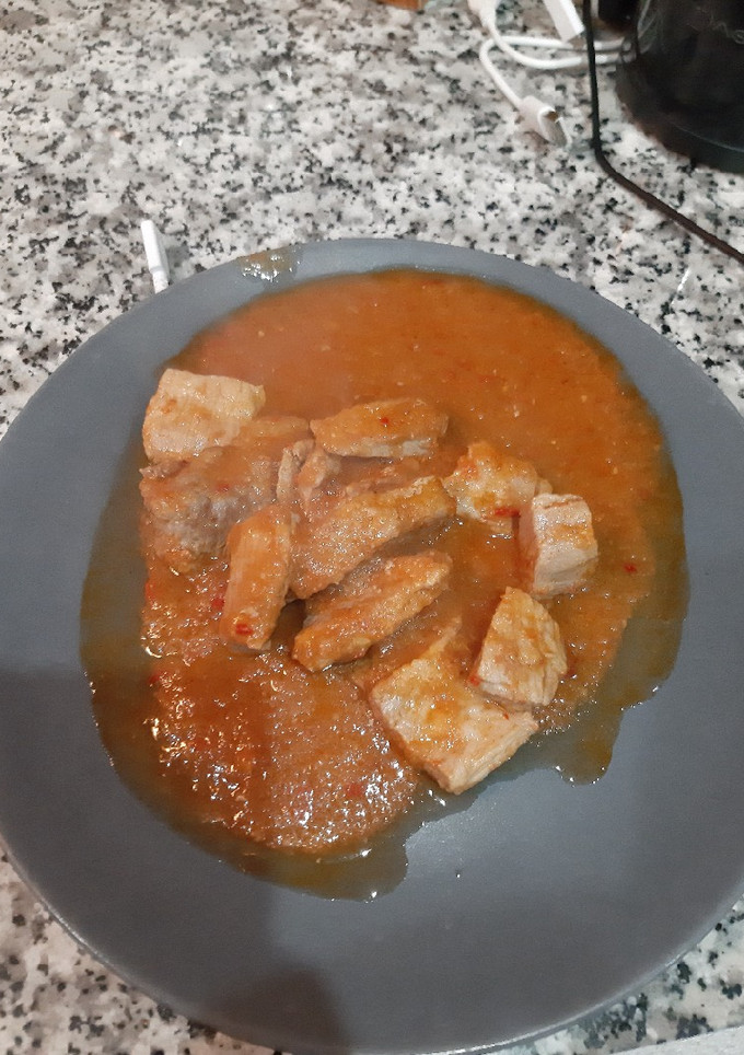 Una foto de Solomillo de cerdo en salsa