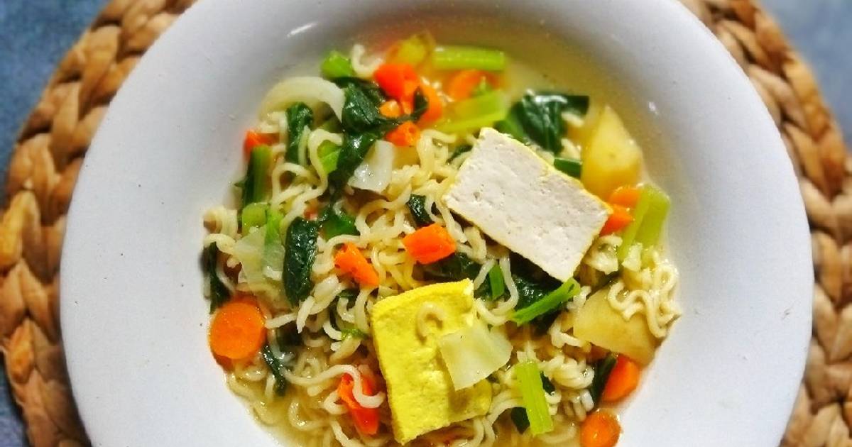 Resep Indomie Kuah Pedas Tahu & Sayuran Oleh Farhah - Cookpad