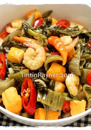Foto resep Tumis Sawi Asin Udang Kilatt