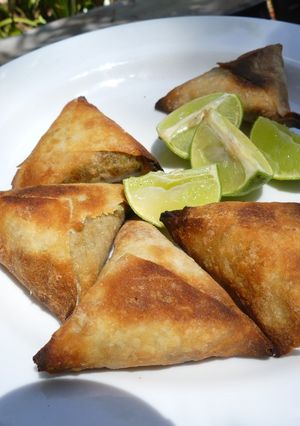 A picture of No- Fry Samosa.