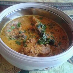A picture of Rohu fish curry.