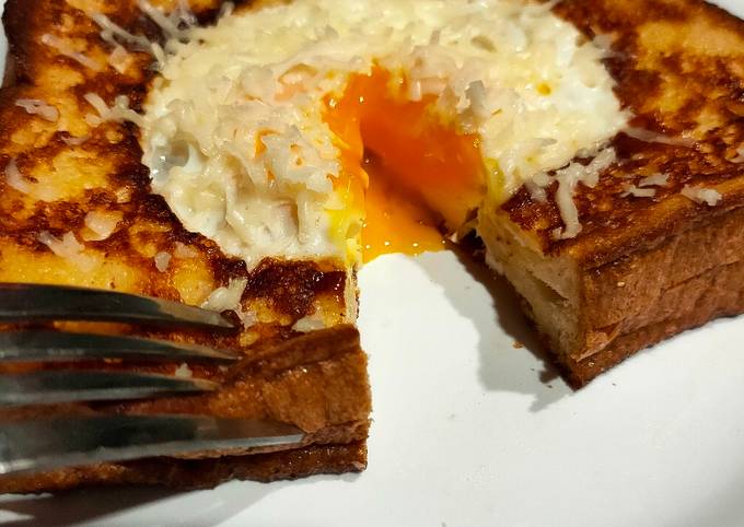 Resep Egg In Hole French Toast Oleh Cooking Or Baking Cookpad