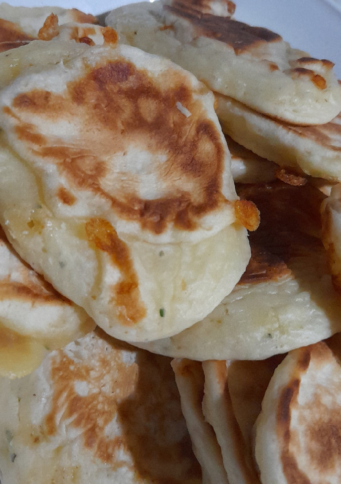 Una foto de Hot cakes salados