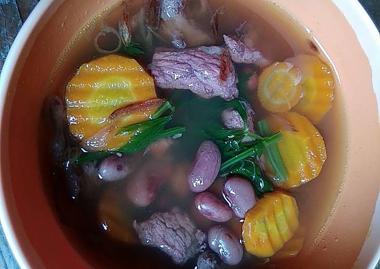 Sop daging kacang merah