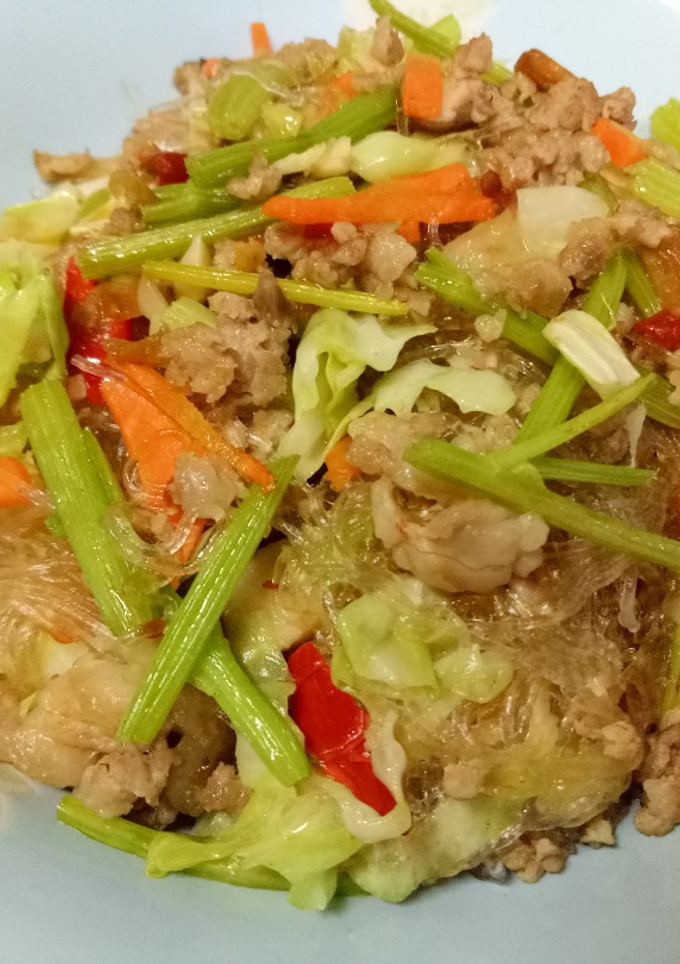 螞蟻上樹 (炒冬粉) 的食譜成品照片