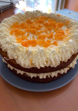 Una foto de Tarta de zanahoria